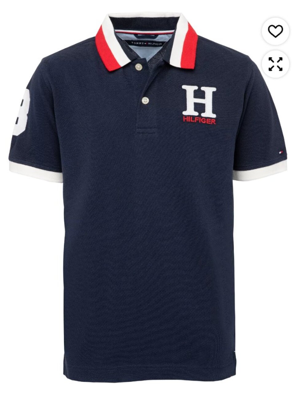 NWOT Tommy Hilfiger Navy Polo - Boys Size L (fits like size S)